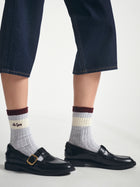 Women's New York Socks in Light Grey Melange