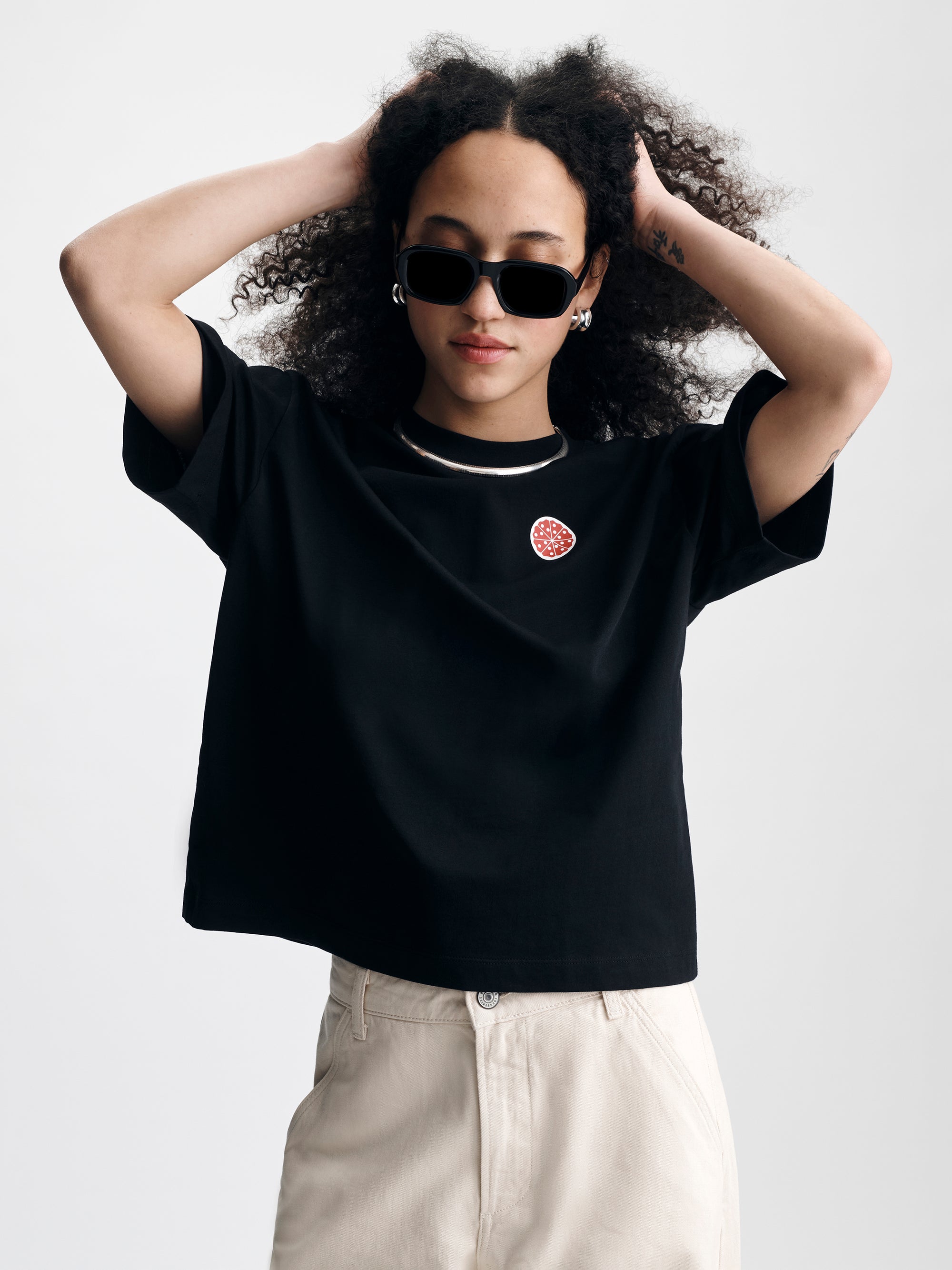 Women's Brooklyn Factory T-Shirt in Black - BROOKLYN INDUSTRIES