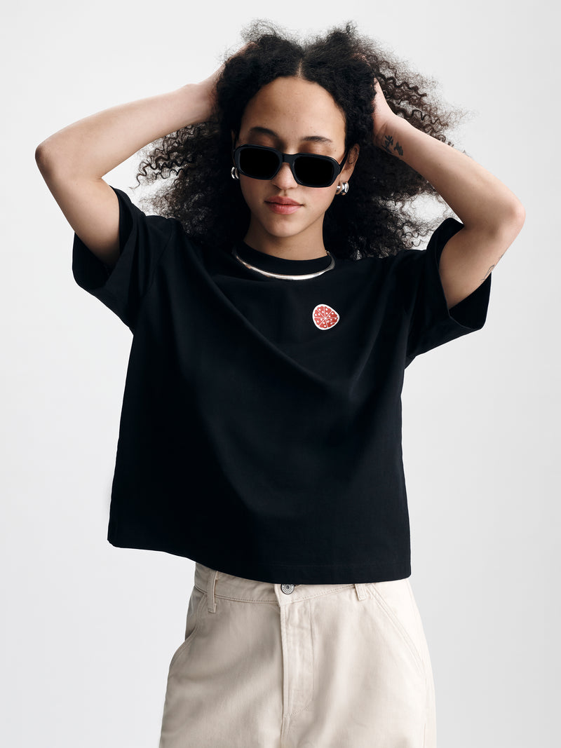 Women's Brooklyn Factory T-Shirt in Black - BROOKLYN INDUSTRIES