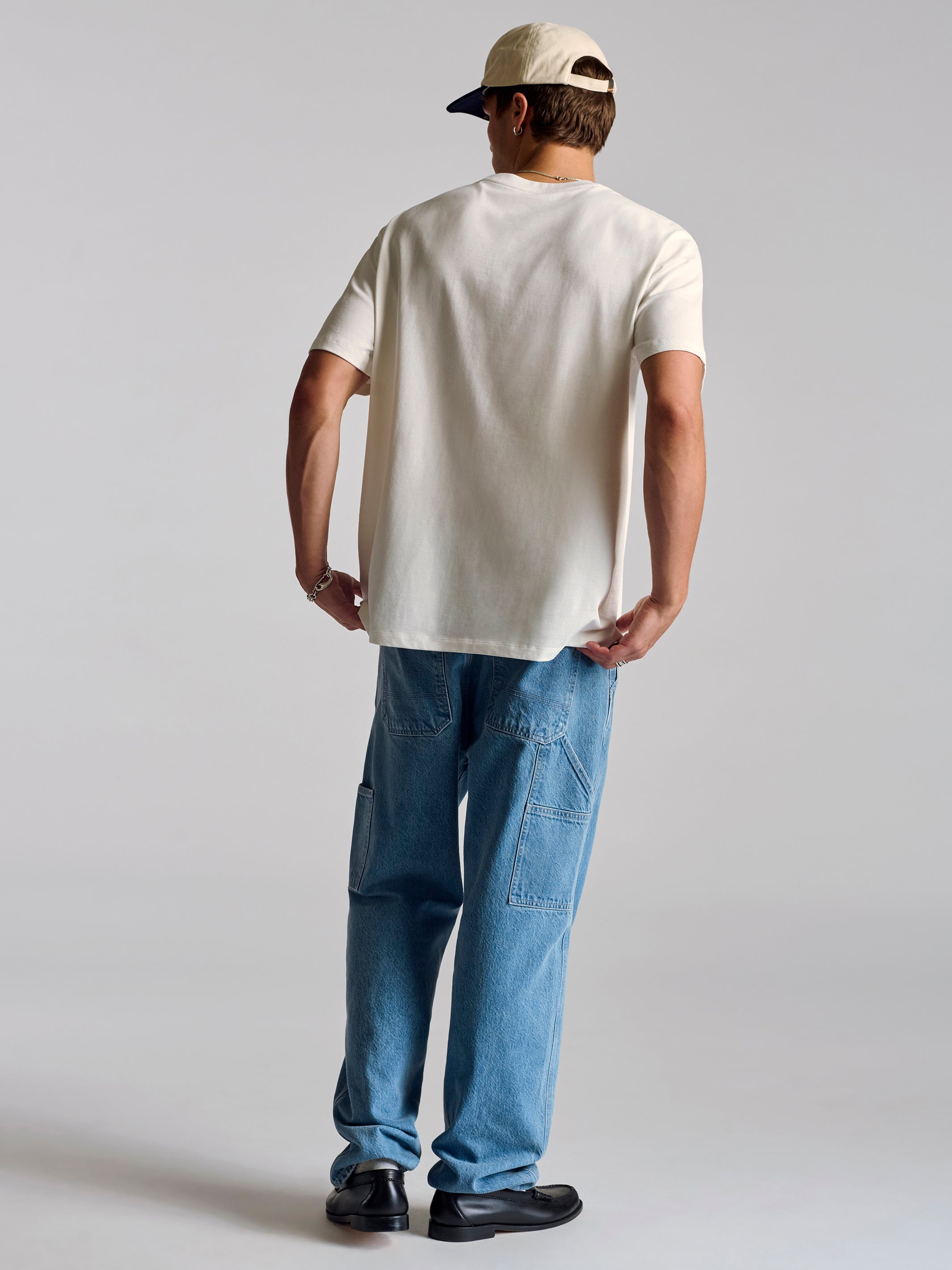 Men's Basic T-Shirt In Antique White - BROOKLYN INDUSTRIES