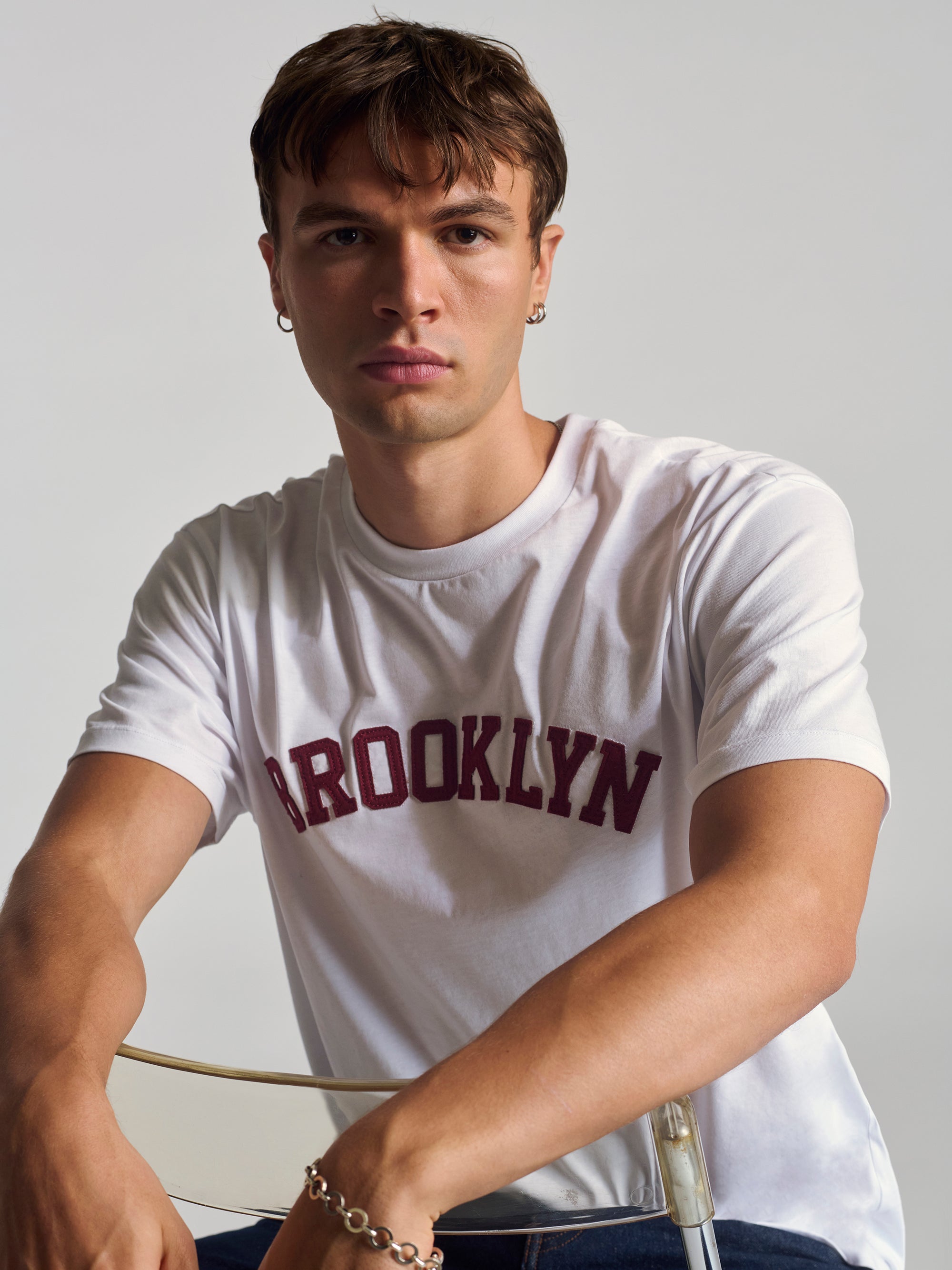 Men's Brooklyn T-Shirt In White - BROOKLYN INDUSTRIES