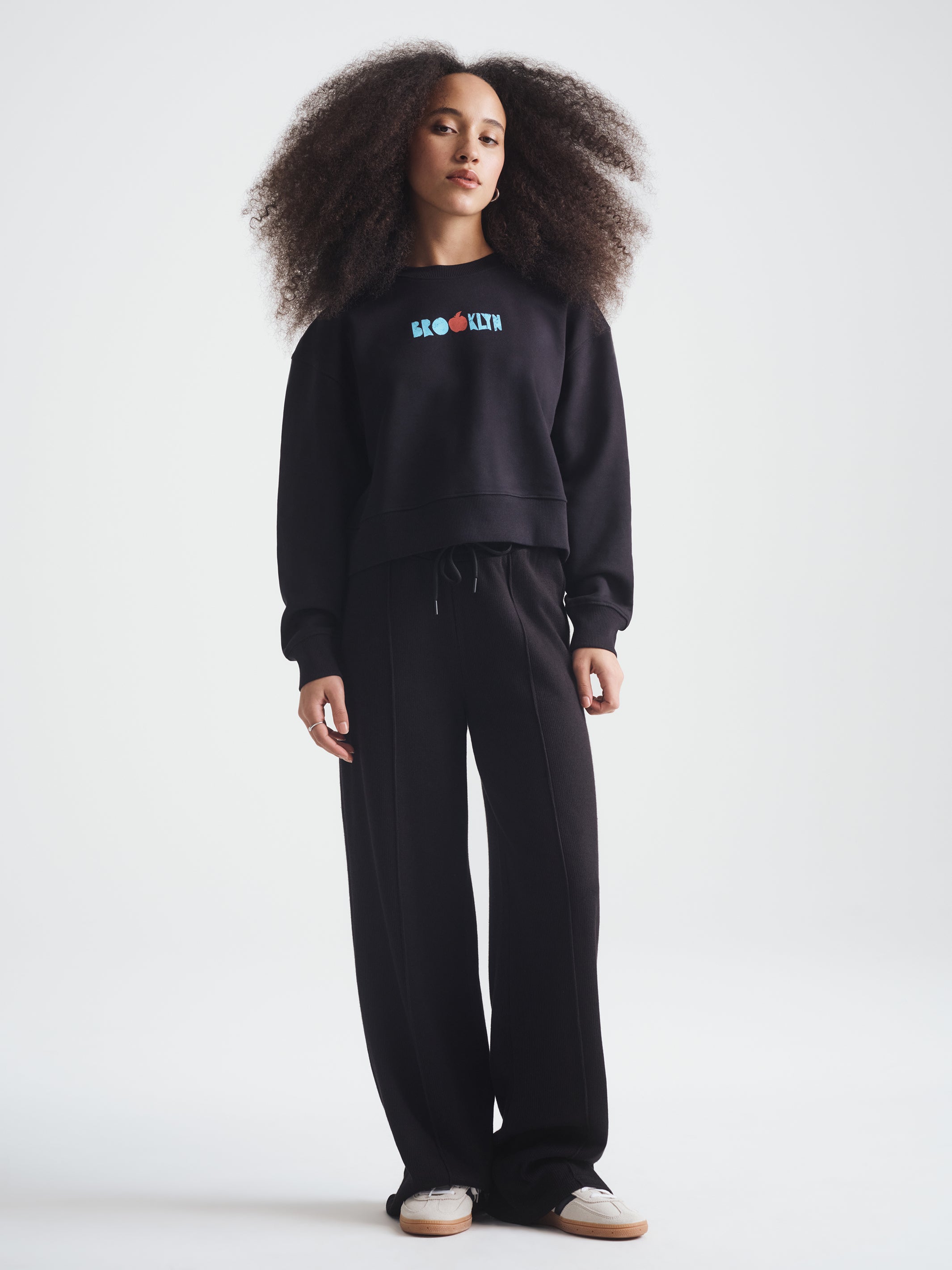 Women's Brooklyn Graphic Sweatshirt in Black - BROOKLYN INDUSTRIES
