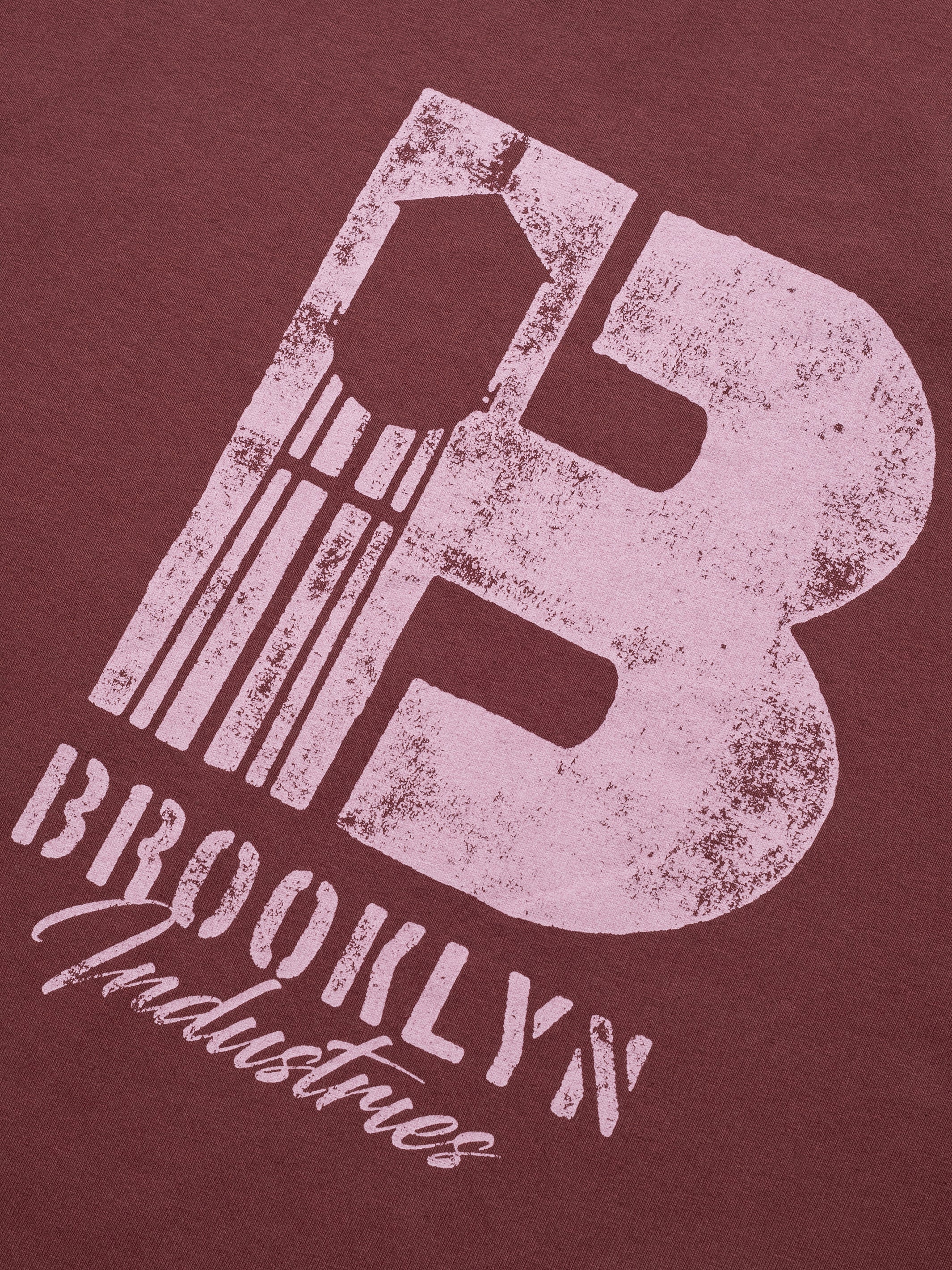 Women's Brooklyn Vintage T-Shirt In Red Mahogany - BROOKLYN INDUSTRIES