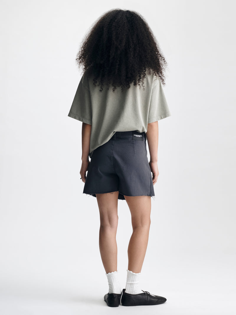 Women's Pleated Skort in Anthracite Colored Twill - BROOKLYN INDUSTRIES