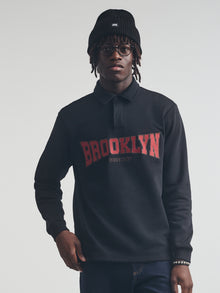 Men's Brooklyn Polo Sweatshirt in Black