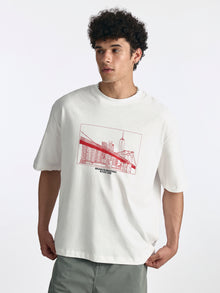 Men's Brooklyn Bridge T-Shirt in White - BROOKLYN INDUSTRIES