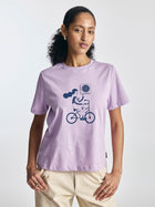 Women's Brooklyn Delivery T-Shirt in Orchid Bloom - BROOKLYN INDUSTRIES