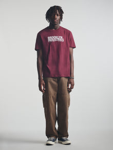 Men's Brooklyn Live Work Create T-Shirt in Windsor Wine