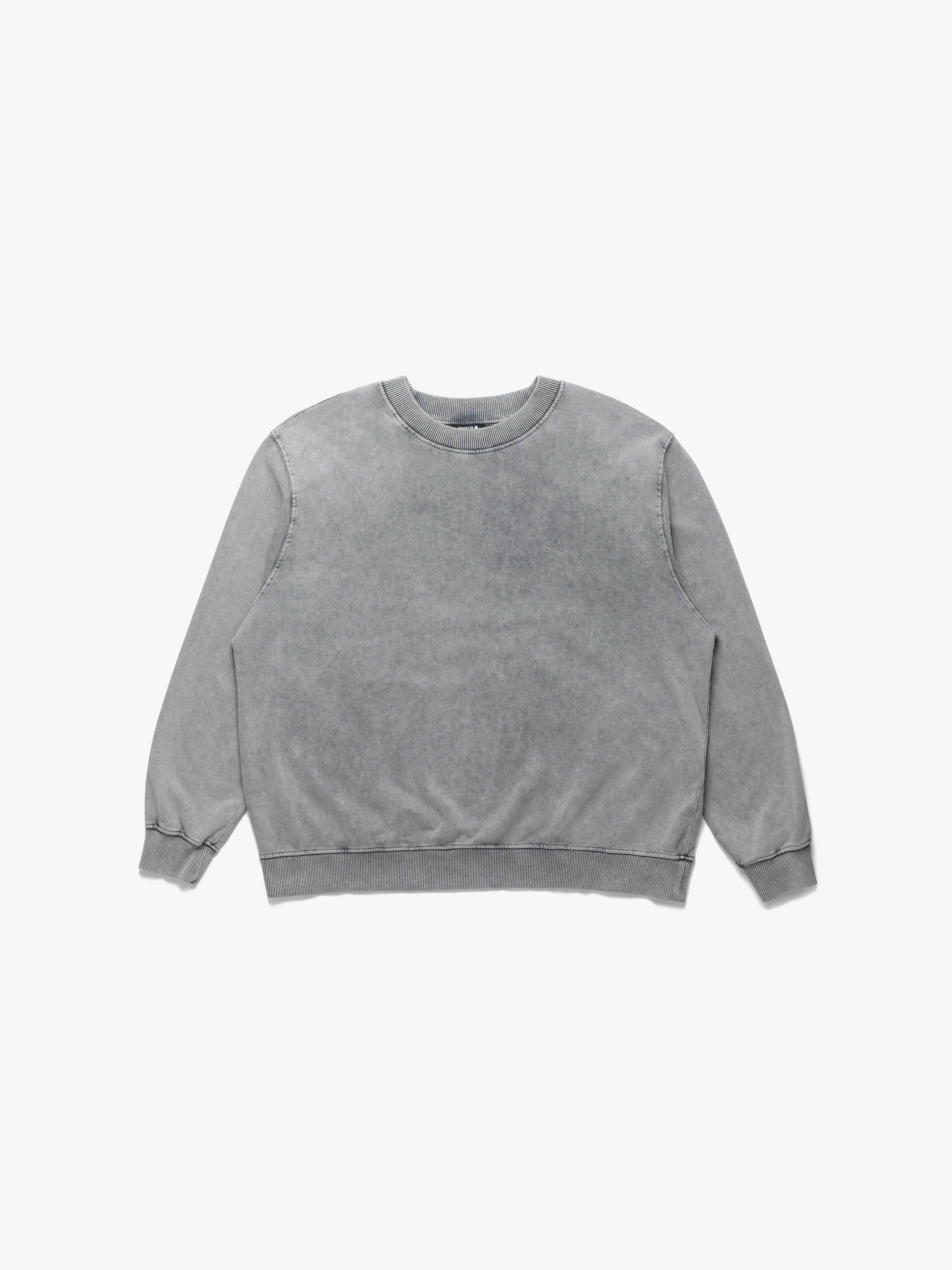 Women's Crew Neck Sweatshirt In Monument - BROOKLYN INDUSTRIES