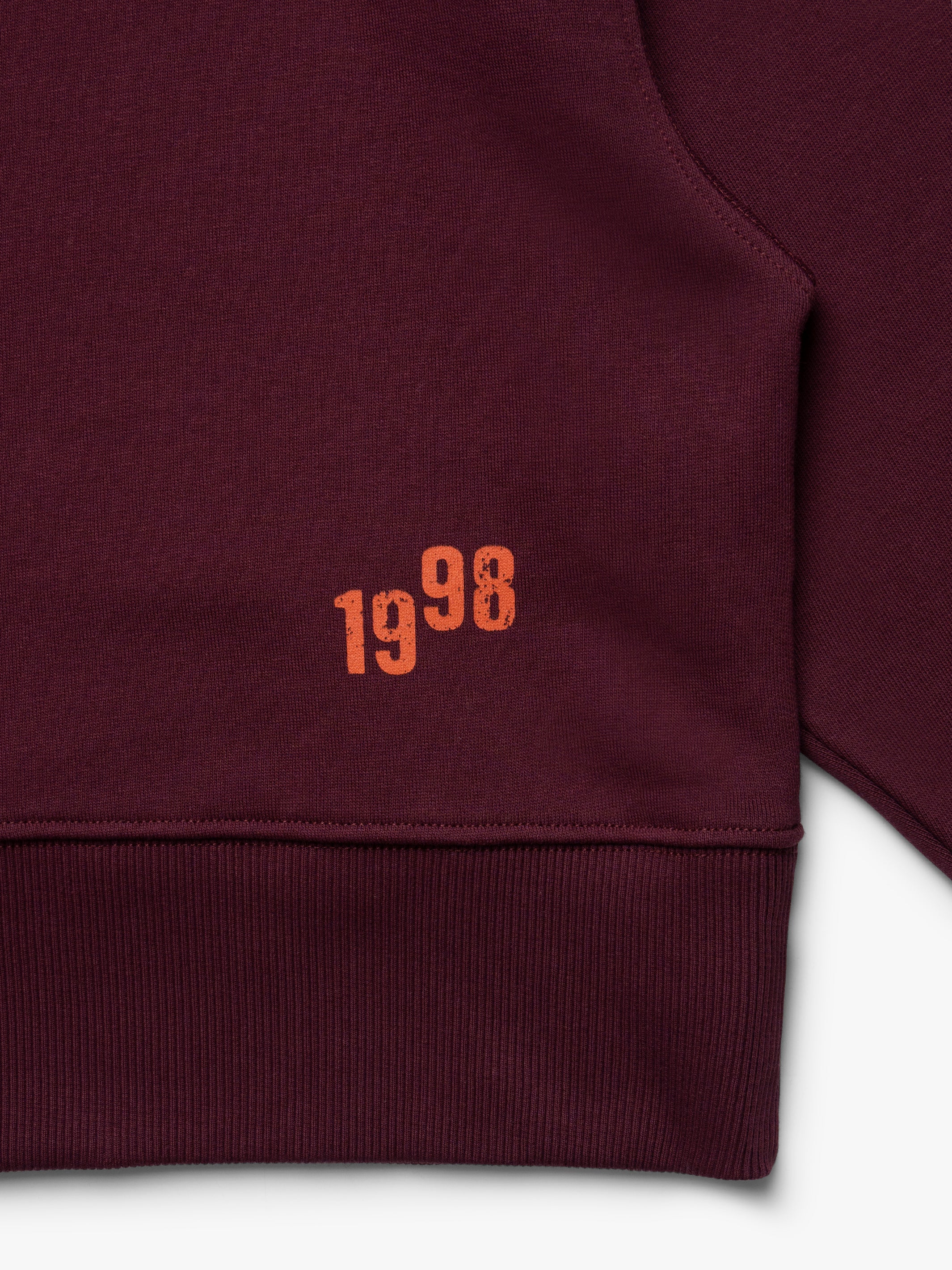 Women's Brooklyn Cat Sweatshirt in Windsor Wine - BROOKLYN INDUSTRIES