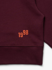 Women's Brooklyn Cat Sweatshirt in Windsor Wine - BROOKLYN INDUSTRIES