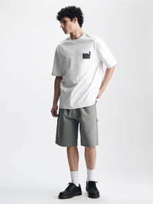 Men's Brooklyn Factory T-Shirt in White Onyx - BROOKLYN INDUSTRIES