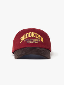 BKI Logo Cap in Bordeaux - BROOKLYN INDUSTRIES