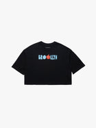 Women's Brooklyn Graphic Cropped T-Shirt in Black
