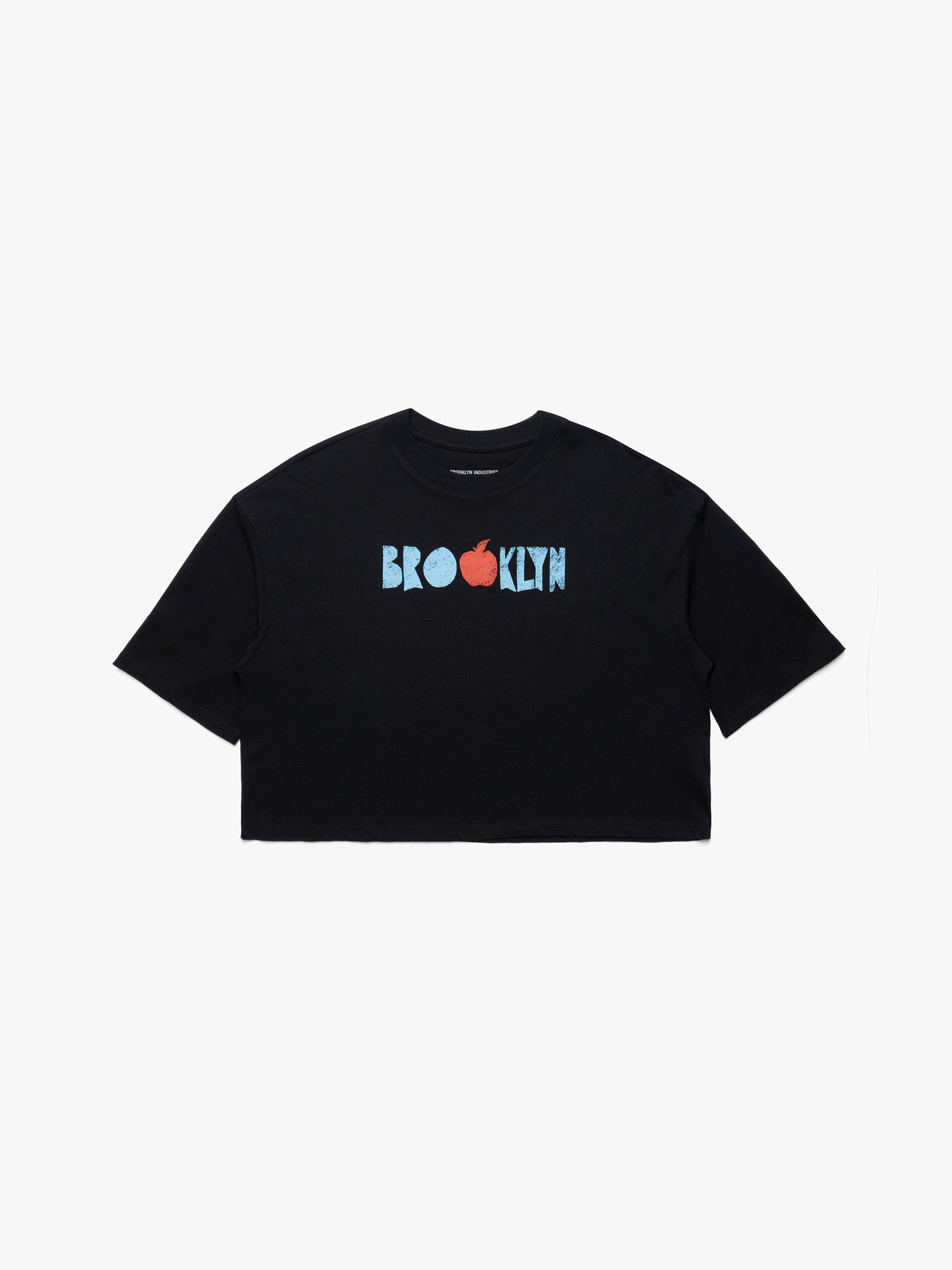 Women's Brooklyn Graphic Cropped T-Shirt in Black