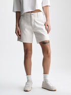 Women's Chino Shorts in Cream Colored Twill - BROOKLYN INDUSTRIES