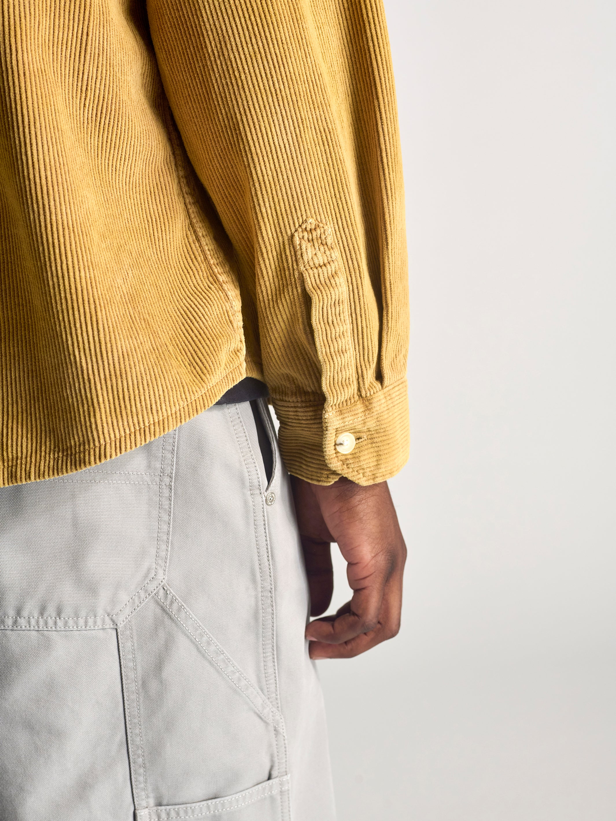 Men's Corduroy Overshirt In Wood Thrush - BROOKLYN INDUSTRIES