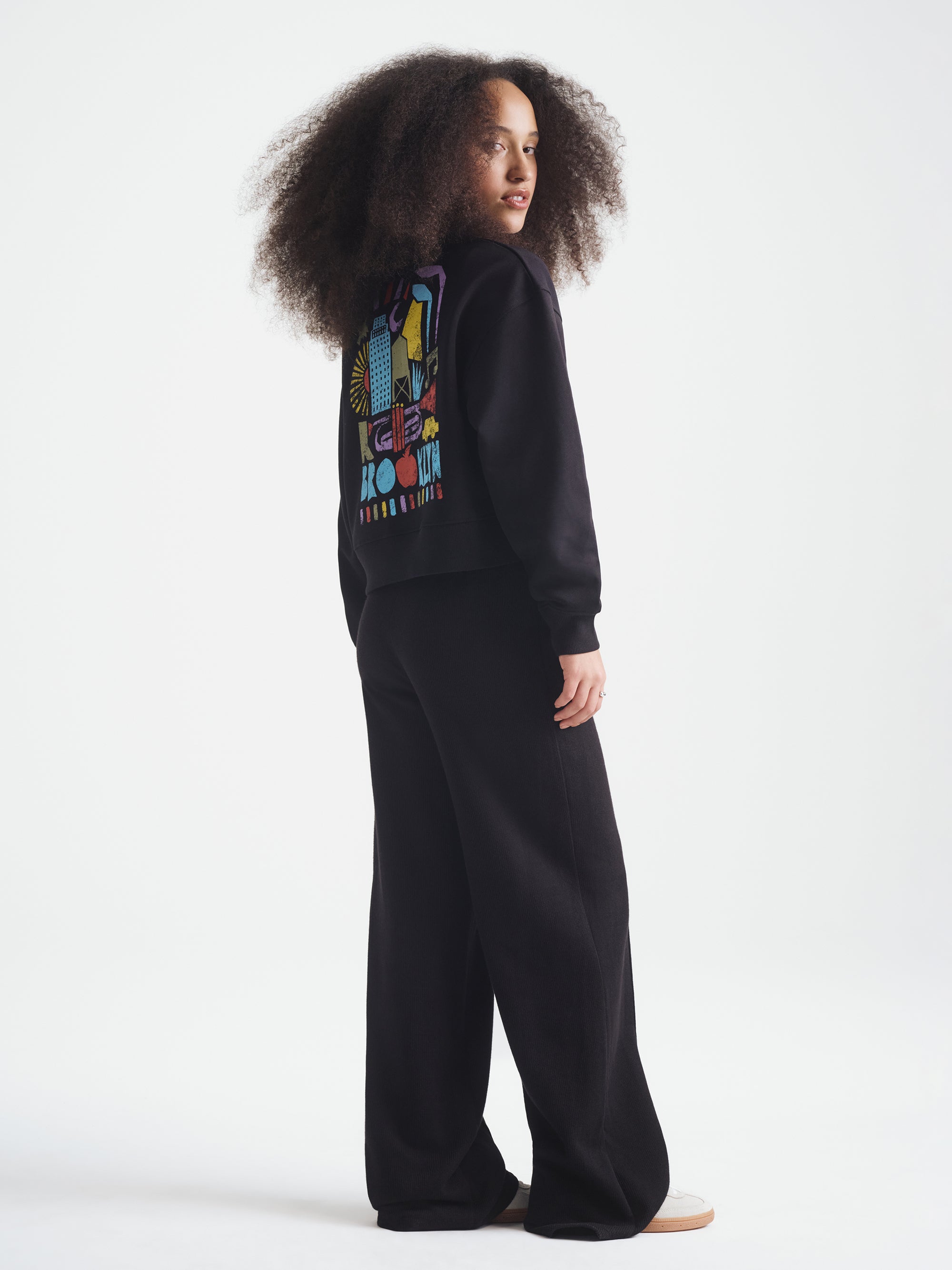 Women's Brooklyn Graphic Sweatshirt in Black - BROOKLYN INDUSTRIES