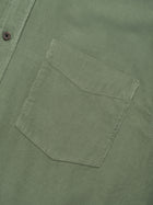 Men's Long Sleeve Corduroy Shirt In Agave Green - BROOKLYN INDUSTRIES