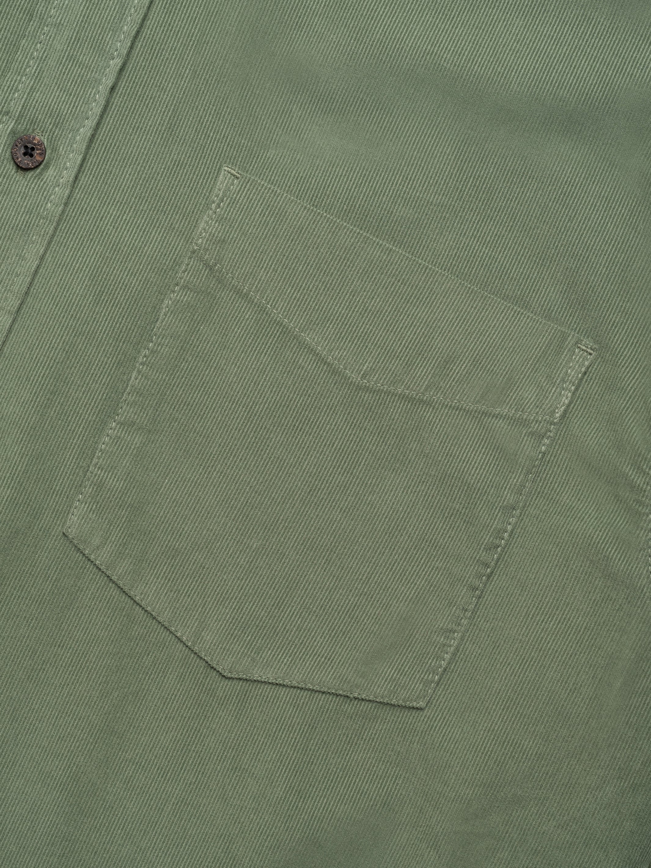 Men's Long Sleeve Corduroy Shirt In Agave Green - BROOKLYN INDUSTRIES