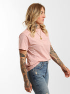 Women's Brooklyn Skyline T-Shirt in Pale Mauve - BROOKLYN INDUSTRIES