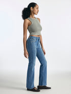 Metro Flare Jeans in Mid Denim - BROOKLYN INDUSTRIES