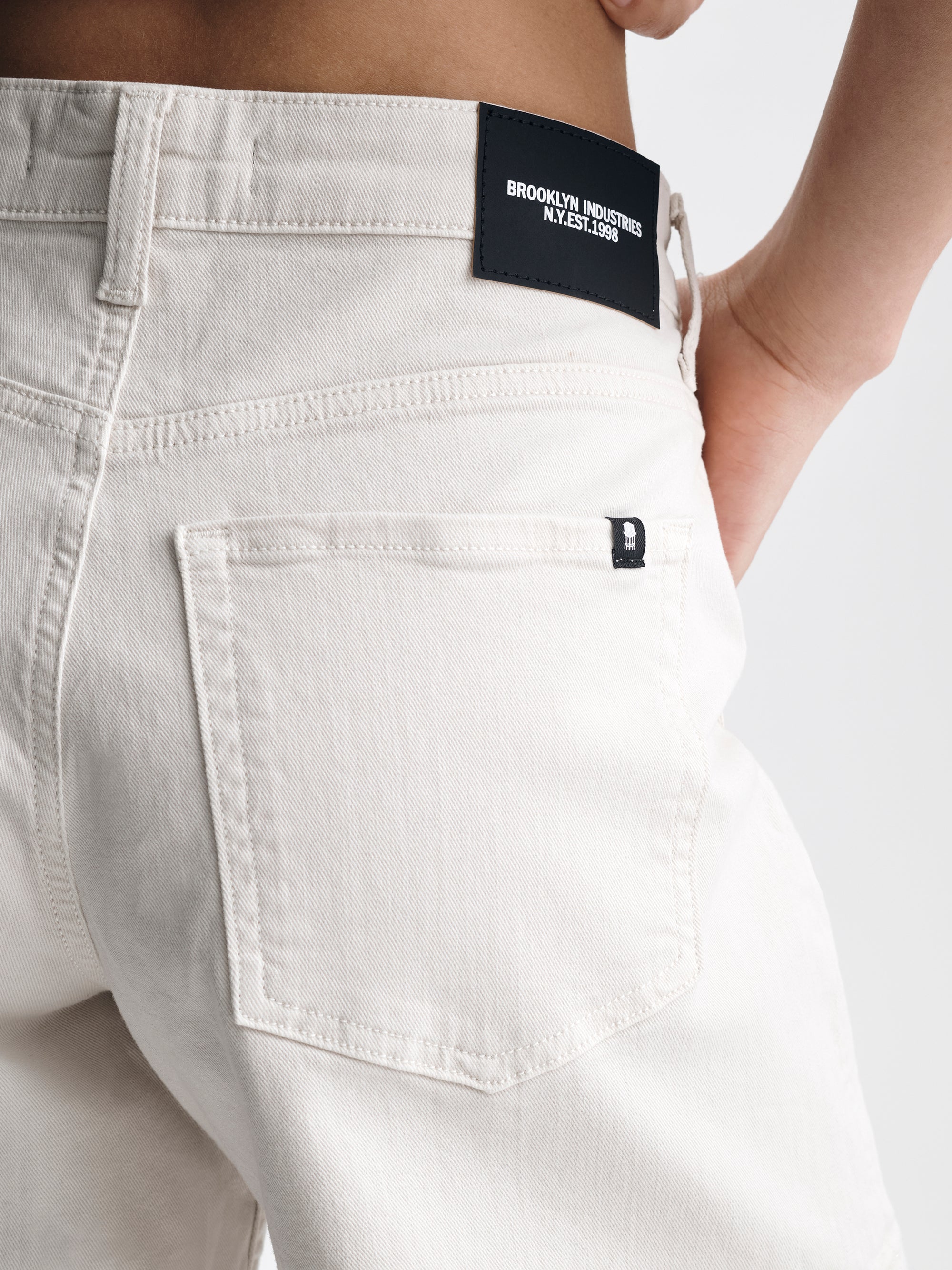 Women's Chino Shorts in Cream Colored Twill - BROOKLYN INDUSTRIES