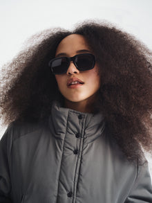 Women's Cropped Puffer Jacket in Urban Chic