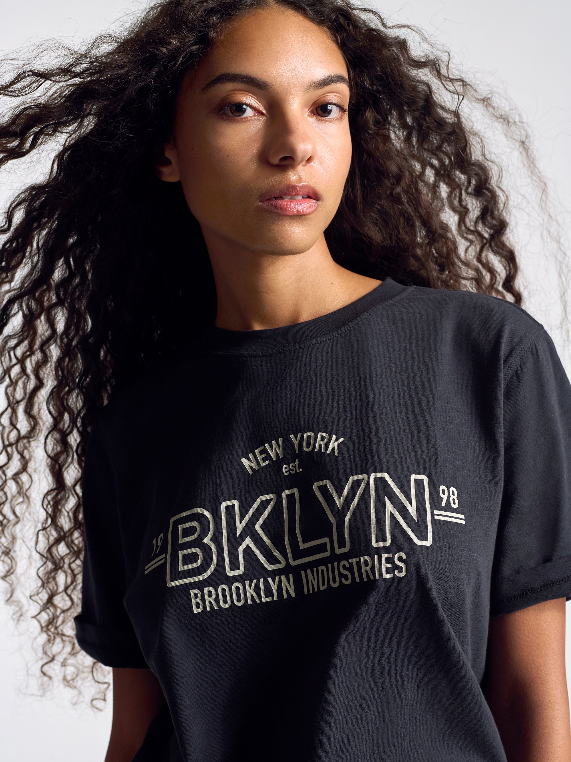 Women's BKLYN T-Shirt In Black - BROOKLYN INDUSTRIES