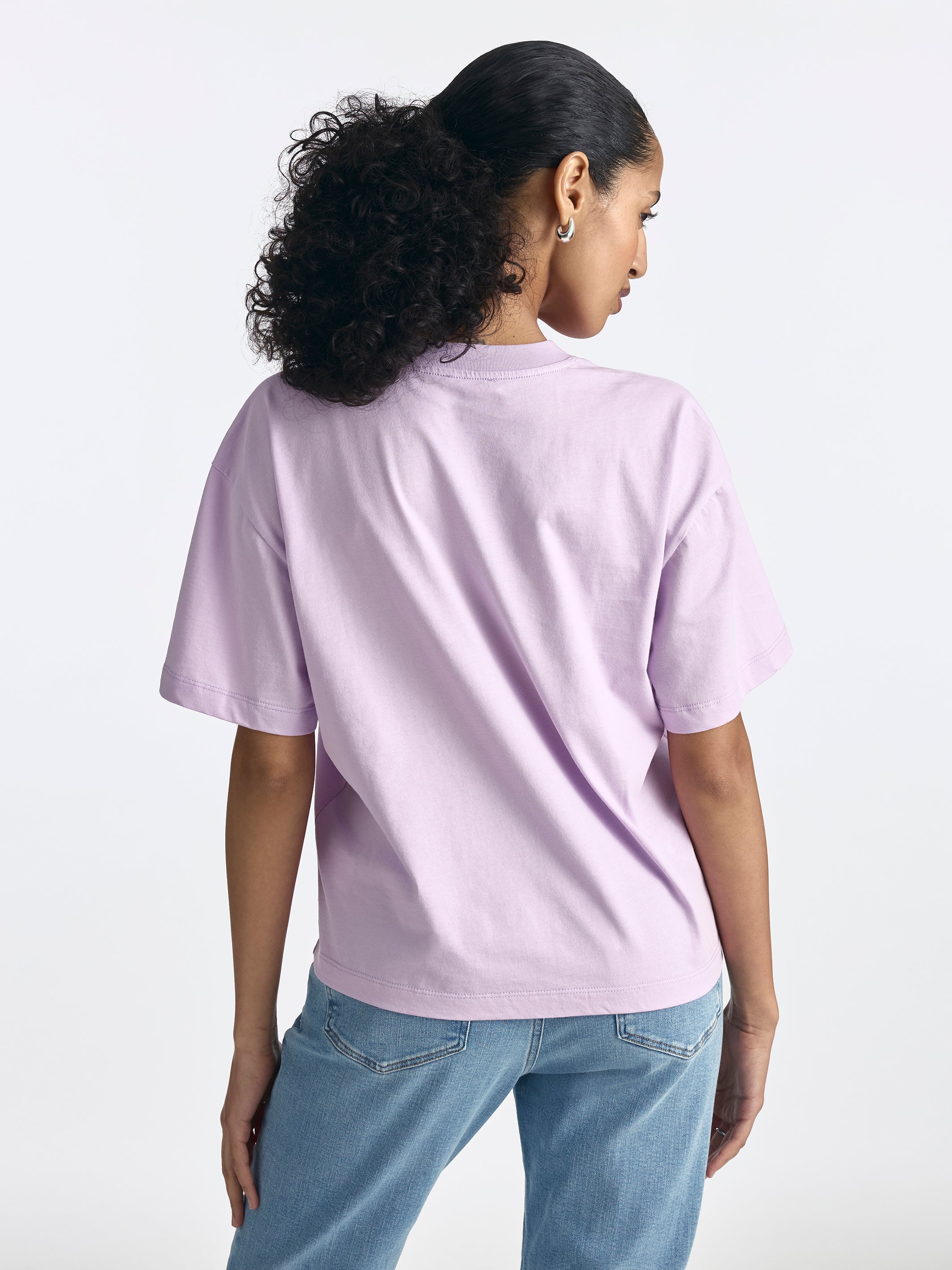 Women's Brooklyn Pocket T-Shirt in Orchid Bloom - BROOKLYN INDUSTRIES