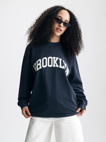 Women's Brooklyn T-Shirt in Ombre Blue - BROOKLYN INDUSTRIES