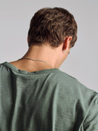 Men's Long Sleeve Henley T-Shirt In Agave Green - BROOKLYN INDUSTRIES