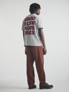 Men's Live Work Create T-Shirt in Mid Grey Melange