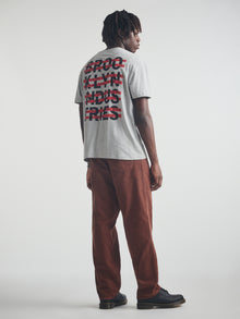 Men's Live Work Create T-Shirt in Mid Grey Melange
