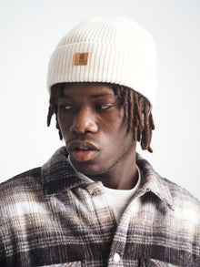Water Tower Beanie in Ecru