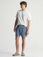Men's Brooklyn Striped Shorts In Blue Striped - BROOKLYN INDUSTRIES