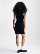 Women's Ribbed Tank Mini Dress in Black - BROOKLYN INDUSTRIES