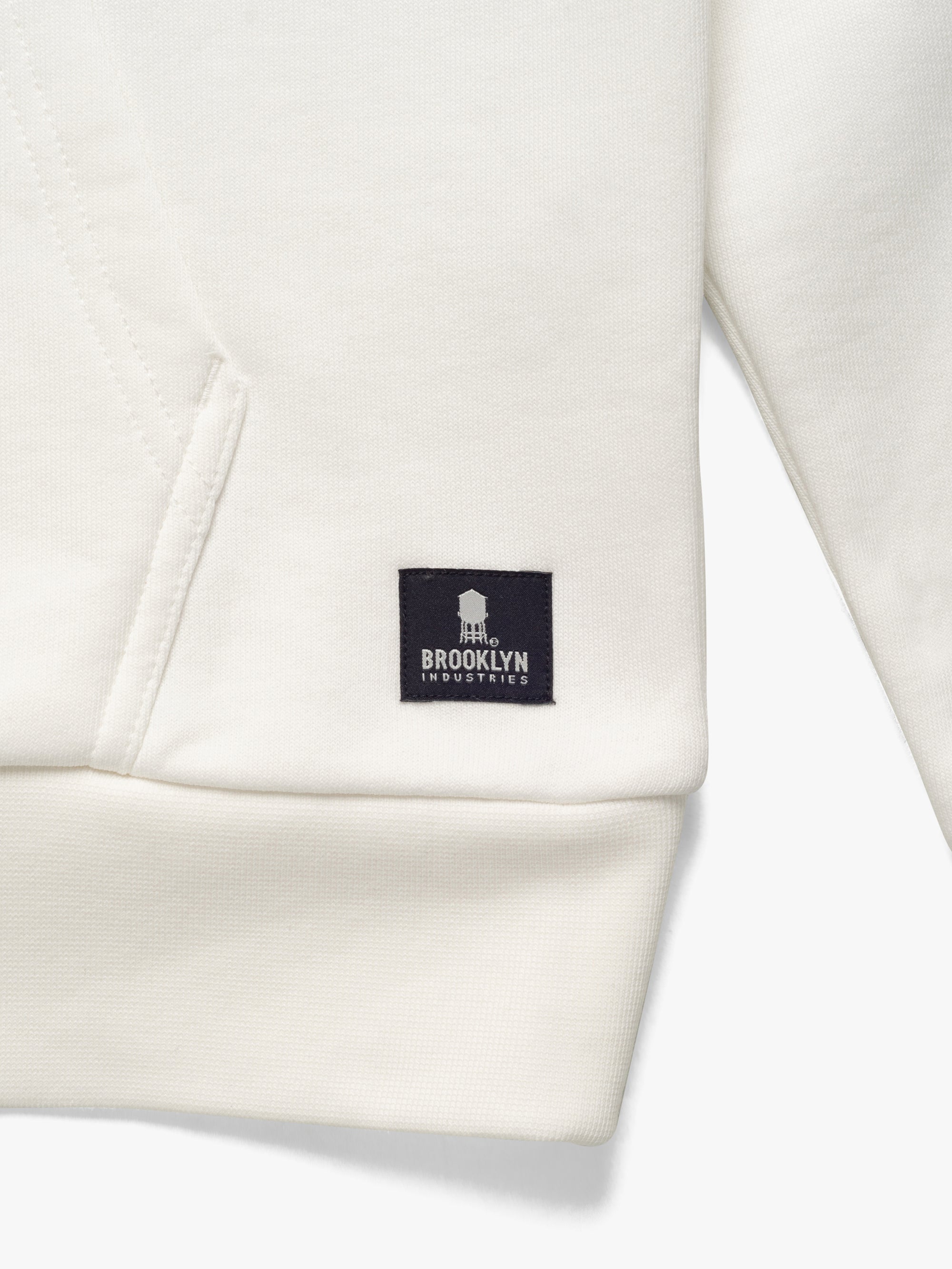 Men's Montrose Hooded Sweatshirt In Antique White - BROOKLYN INDUSTRIES