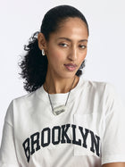 Women's Brooklyn Pocket T-Shirt in White - BROOKLYN INDUSTRIES