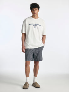 Men's Logo T-Shirt in Antique White - BROOKLYN INDUSTRIES