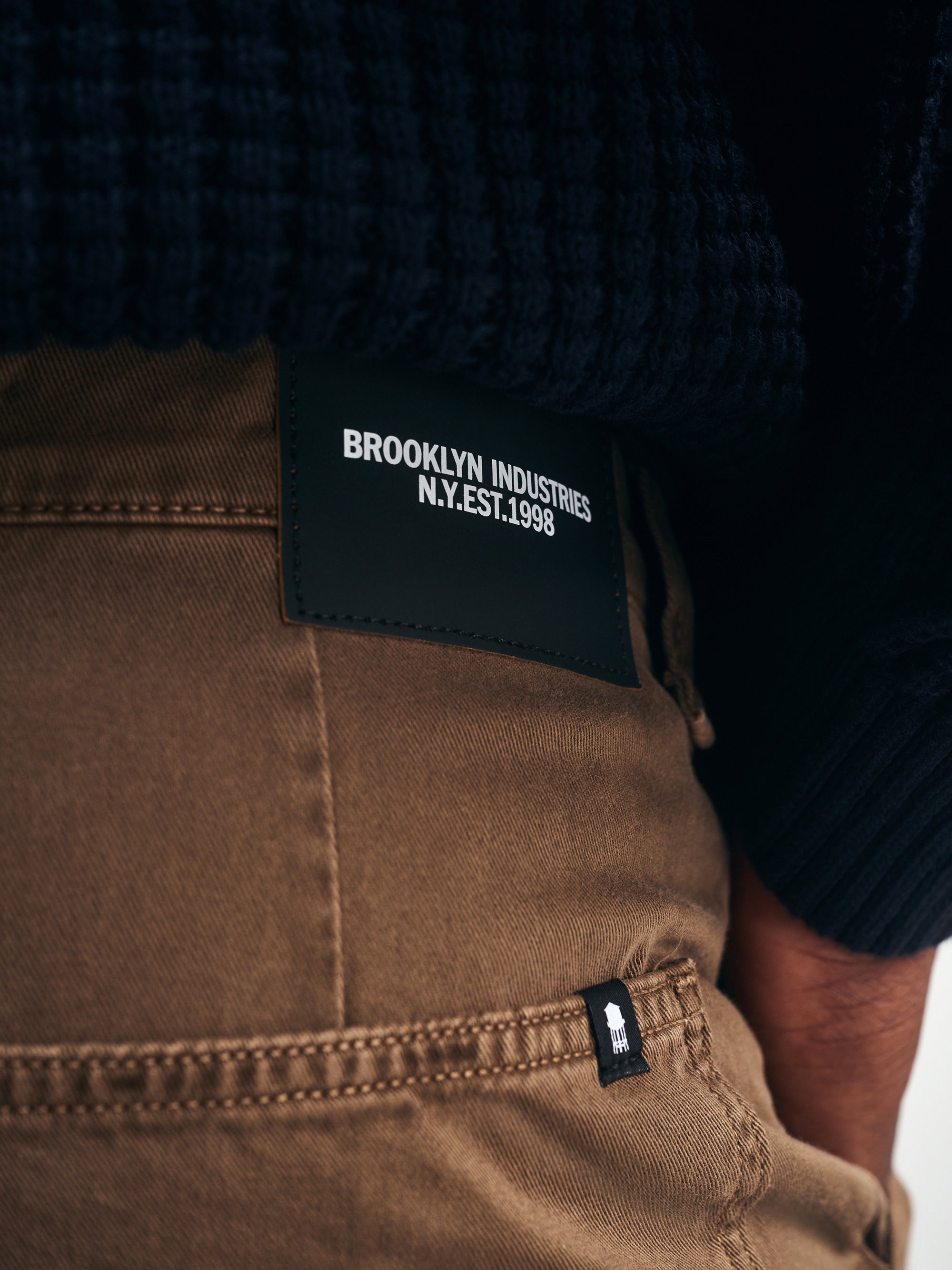 Men's Cargo Pants in Mocha Twill - BROOKLYN INDUSTRIES