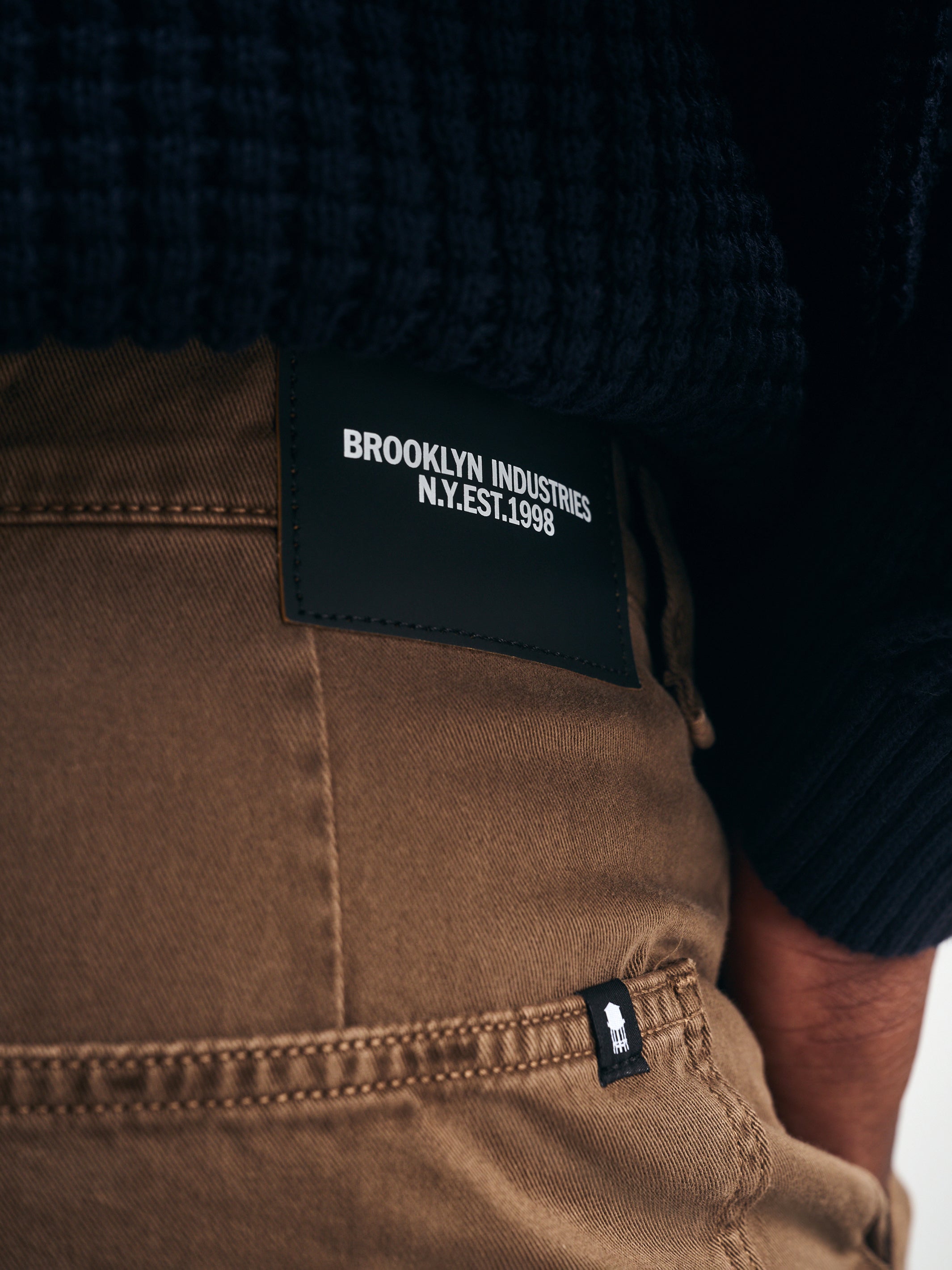 Men's Cargo Pants in Mocha Twill - BROOKLYN INDUSTRIES