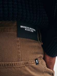 Men's Cargo Pants in Mocha Twill - BROOKLYN INDUSTRIES