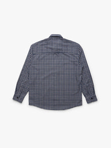 Men's Brooklyn Long Sleeve Plaid Shirt in Navy Check - BROOKLYN INDUSTRIES