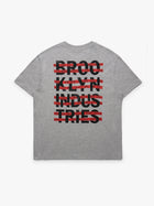 Men's Live Work Create T-Shirt in Mid Grey Melange