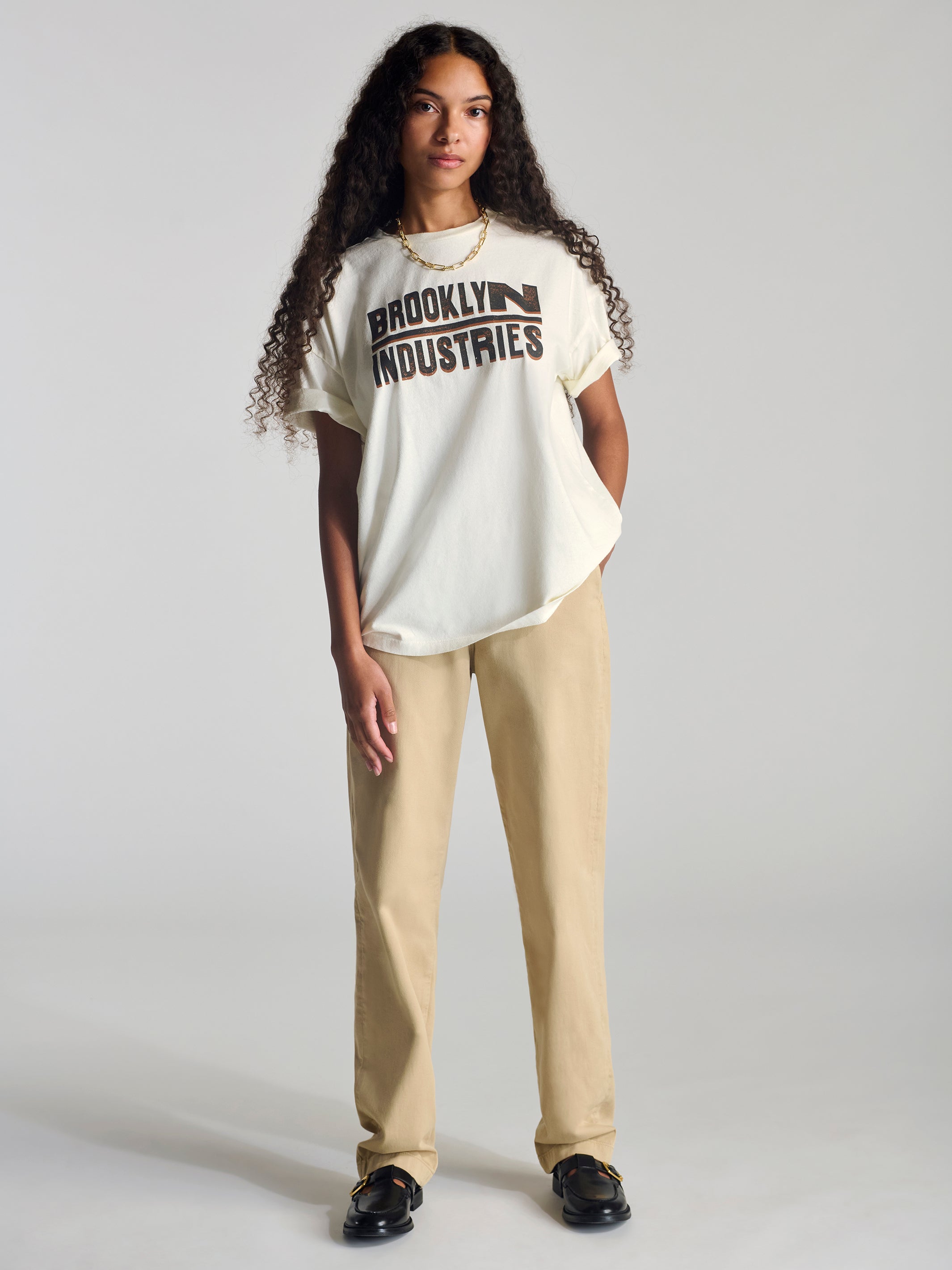 Women's Brooklyn Vintage T-Shirt In Baby's Breath - BROOKLYN INDUSTRIES