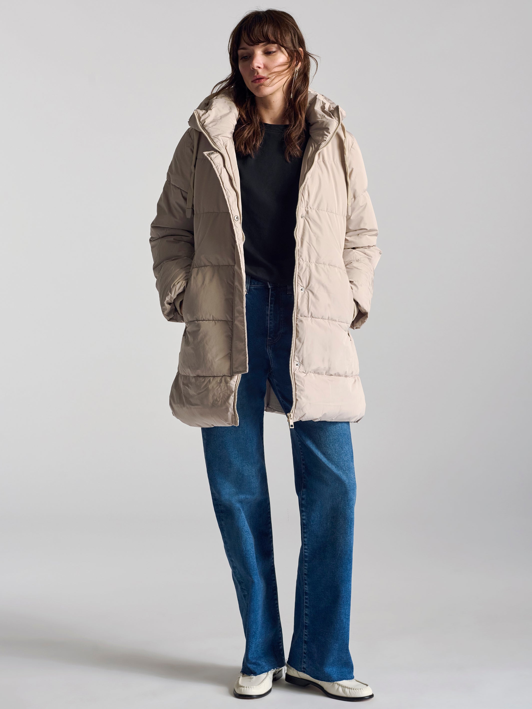 Women s Hooded Parka In Moonstruck