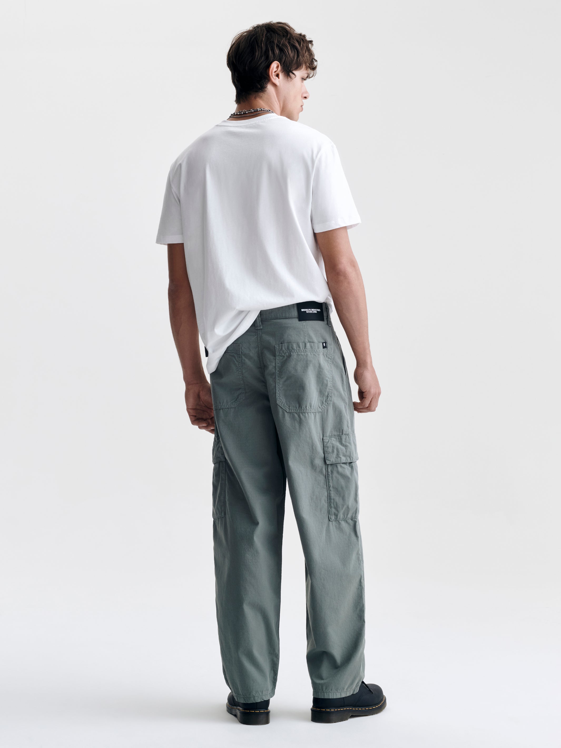 Brooklyn Industries Men's Graham Cargo Pants in Basil Green
