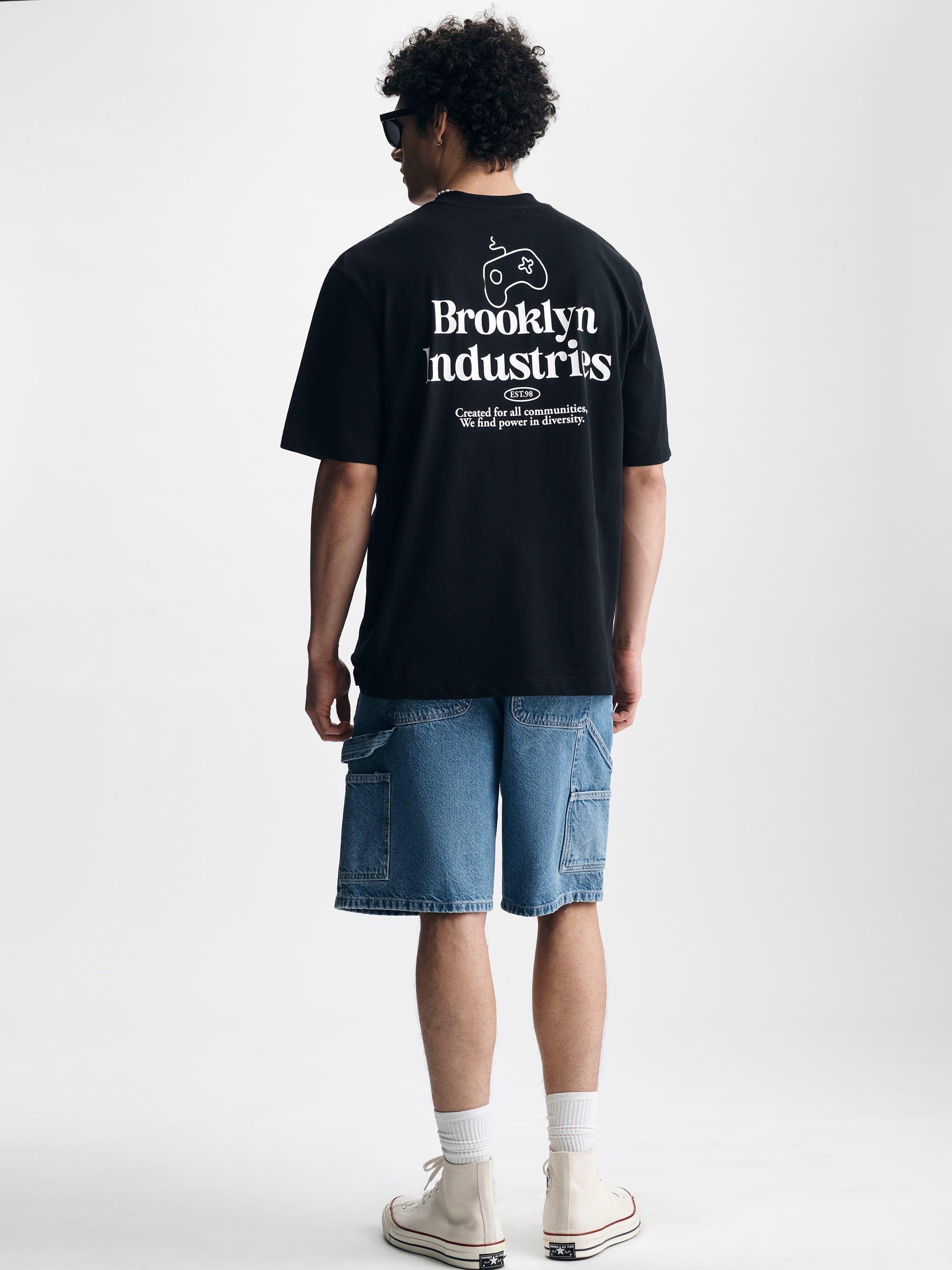 Men's Brooklyn Gaming T-Shirt in Black - BROOKLYN INDUSTRIES