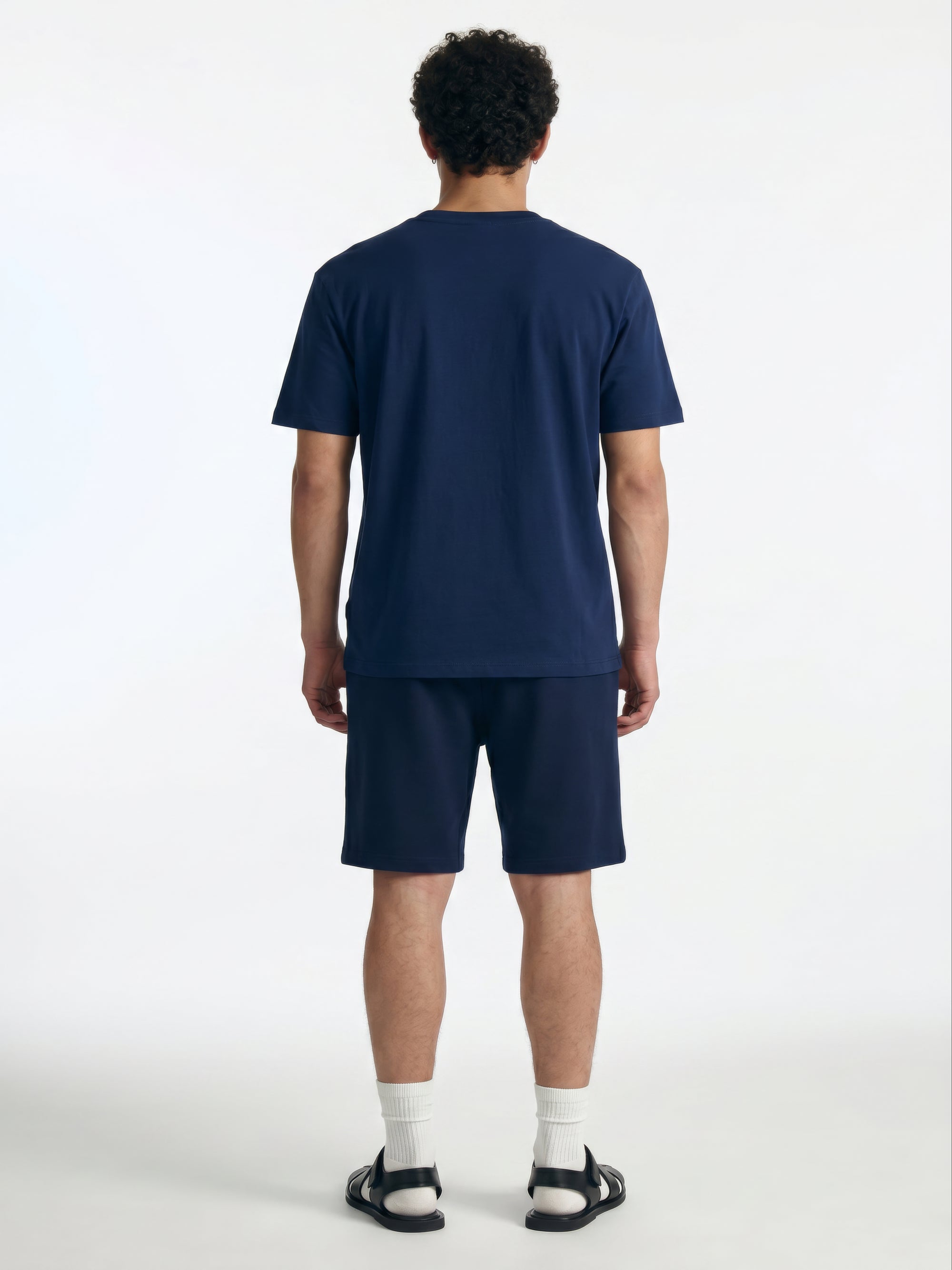 Men's Water Tower T-Shirt in Navy Peony - BROOKLYN INDUSTRIES